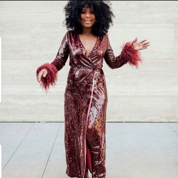 NWT Zara Limited Edition Sequin Dress/Robe - Picture 5 of 16